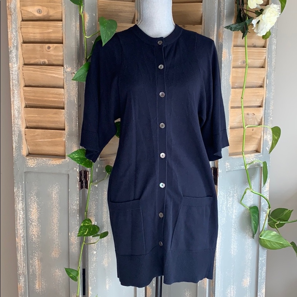 Vince Navy Blue Cardigan with front pockets